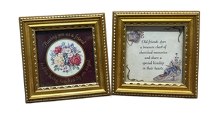 lot 6872 image: Heartfelt Collection 2-Piece Framed Art Set A Touch of Life Old Friends