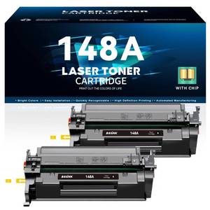 lot 7049 image: BAIINK 148A Toner Cartridge (with Chip) Compatible Replacement for HP 148A 148X W1480A W1480X Compatible for HP Pro 4001dw 4001dn 4001n MFP 4101fdw 4101fdn Printer (2 Black)