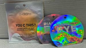 lot 7710 image: Avatara Vitamin C Water-Gel Mask 0.71 fl oz & 2Diamond Eye Brightening Patches Lot