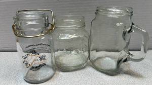 lot 7726 image: 3 glass jars