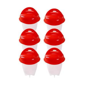 lot 7734 image: As Seen on TV Egglettes Hard Boiled Silicone Egg Cooker Make Without Shell- Set of 6