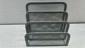 lot 7737 image: 4-Tier Mesh Desk Organizer File Sorter