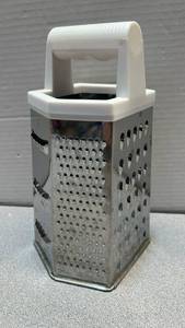 lot 7738 image: Box Grater with White Handle