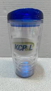 lot 7748 image: KCP&L Blue Plastic Tumbler with Lid