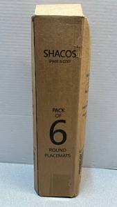 lot 7762 image: SHACOS Round Placemats Pack of 6