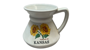 lot 7772 image: Mug Shanty 1994 Kansas Sunflower Ceramic Pitcher