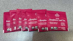 lot 7822 image: Earth Mama Organic Raspberry Leaf Tea Menstrual Support 7 Tea Bags