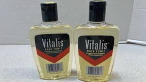 lot 7824 image: Vitalis Hair Tonic 7 fl oz 207 mL Lot of 2 Bottles