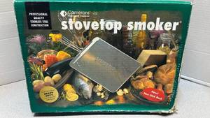 lot 7830 image: Camerons Professional Cookerware Stovetop Smoker Stainless Steel