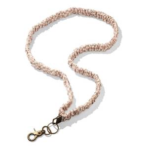 lot 7467 image: Pop-n-Teach Scrunchie Lanyard Retractable Lanyard for Teachers - Teacher Gifts (Beige Checkered)
