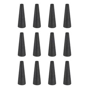 lot 7496 image: uxcell 12 Pcs Silicone Rubber Tapered Plug, 3mm to 7mm High-Temperature Solid Rubber Stoppers Silicone Plugs for Hole Plugs, Spraying, Coating, Painting Protection, Black, 20mm