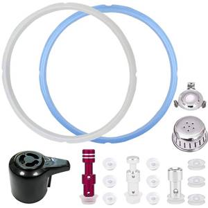 lot 7503 image: Sealing Ring and Steam Release Handle,Float Valve Replacement Parts with Anti-Block Shield For Instant Pot Duo 8 Quart (8Qt)