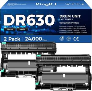 lot 7519 image: DR630 Drum Unit (Not Toner) Replacement Compatible for Brother DR-630 Imaging Drum HL-L2380DW HL-L2320D HL-L2340DW DCP-L2540DW MFC-L2700DW MFC-L2720DW HL-L2300D HL-L2360DW MFC-L2740DW Printer 2-Pack
