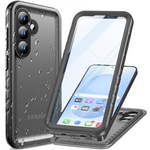 lot 7537 image: Cozycase for Samsung Galaxy S25 Waterproof Case TOP Military Black