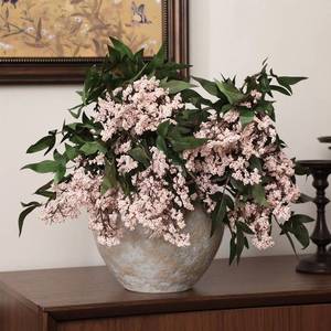 lot 7543 image: Zeyune 3 Pcs Artificial Berry Stems 35 Inch Pink Fall Decor