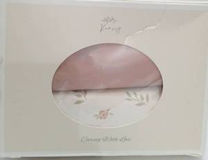 lot 7576 image: Konssy Floral Crib Sheet or Changing Pad Cover