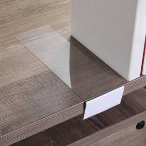 lot 7588 image: Containlol 15 Piece Clear Shelf Label Holders, Moveable Shelves Tags