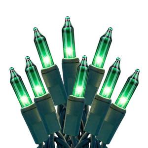 lot 7858 image: HISHINY Green String Lights 100 Count Mini St. Patricks Day Decorations Lights with Green Wire for Outdoor Christmas Decorations Indoor Decor,UL Certified (21feet)