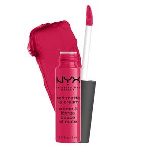 lot 7885 image: NYX PROFESSIONAL MAKEUP Soft Matte Lip Cream, Lightweight Liquid Lipstick - Antwerp (Mid-Tone Yellow-Toned Pink)