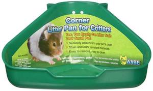 lot 7886 image: Ware Manufacturing Corner Litter Pan for Critters Assorted Colors