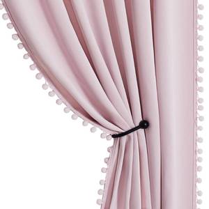 lot 7895 image: StangH Pink Blackout Curtains for Girls Room W52 x L63 Inch, 2 Panels - Retail $24
