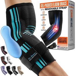 lot 7897 image: DR. BRACE� Elite Elbow Brace Support, Breathable Elbow Compression Sleeve with Gel Pad for Golfers, Tennis Elbow & Tendonitis Treatment & Pain Relief
