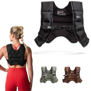 lot 18872 image: GORUCK Spy Ruck, Weighted Vest for Women, Adjustable Fit, 16LB, Black - Retail $119