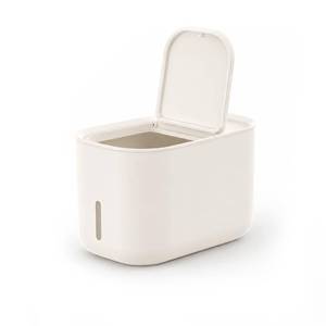 lot 18892 image: Zuutii Rice Storage Container,Food Container, Dry Food Storage,7.2lbs Pet Food Dispenser, 6.9Qt11lbs Large Storage Bin with Lid,Silicone Ring & Moisture Proof,for Grain Cereal Soybean Corn,Begie - Retail $27