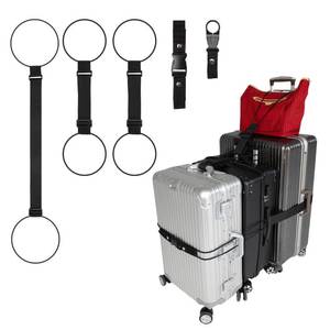 lot 18919 image: Adjustable Luggage Straps for Suitcases 3 PCS Connect Suitcases