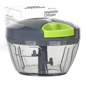 lot 18920 image: Ourokhome Manual Food Processor Vegetable Chopper, Portable Hand Pull String Garlic Mincer Onion Cutter for Veggies, Ginger, Fruits, Nuts, Herbs, etc., 500ml, Grey