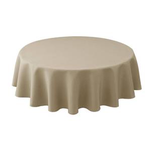 lot 18928 image: Biscaynebay Textured Fabric Round Tablecloths 60 for Round Tables diameters from 28 to 48, Natural Water Resistant Folding Table Covers Washable for Dining, Kitchen, Wedding, Parties etc