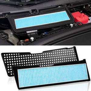 lot 18933 image: ONKENTET 2PCS Air Intake Grille Cover  Air Intake HEPA Filter Compatible with Tesla Model 3 2023 2022 2021 Air Inlet Vent Covers AC Internal Filter Vehicle Replacement External Accessories - Retail $21
