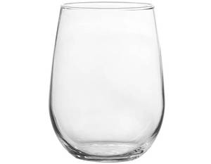 lot 18950 image: Clear Stemless Glass Set of 12, 17 oz (500 ml)Stable Base, Dishwasher Safe, Minimalist Design, Everyday Dining, Made of Glass - Retail $28