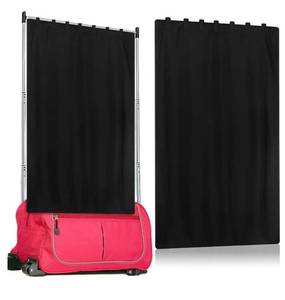 lot 18958 image: Privacy Curtain for Dance Bag Suitcase Portable Changing Room Privacy Curtain Without Rack Partition Screens for Dancer Backstage Accessories, Camping, Window Shades ROSE RED NOT BLACK