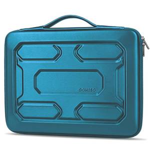 lot 18983 image: DOMISO 17.3 inch Laptop Sleeve with Handle Shockproof Waterproof EVA Protective Case for 17.3 ZBook Fury 17.3 G8MSI GS73VR Stealth ProHP Envy 17.3LG Gram 17.3ROG Strix GL702VS, Teal - Retail $28
