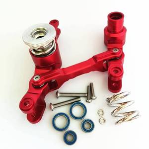 lot 60090 image: Aluminum Ajustable Steering Assembly with Bearings Red for Traxxas 15 X-MAXX XMAXX 6S 8S 7746 - Retail $48