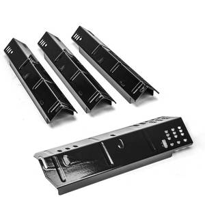 lot 18991 image: Uniflasy Grill Heat Plate Replacement for Dyna-Glo DGH450CRP, Heat Plates for Dyna-Glo 4 Burner Grill, Porcelain steel Heat Plate, 4 Pack - Retail $22