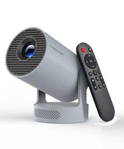 lot 19030 image: Magcubic Mini Projector 4K Support, Portable Projector with WiFi 6 and Bluetooth 5.4, 5W Soundbase Speaker, Smart Proyector with Auto Vertical Keystone 180°Rotatable for Movie Home Outdoor - Retail $66