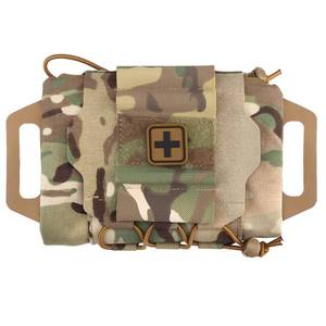 lot 60096 image: GYDEHUTJ Molle First Aid Pouch,Medical Emergency Pouch Tactical IFAK Micro Trauma Kit Bag with Belt Loop and Tourniquet Straps Cp - Retail $30