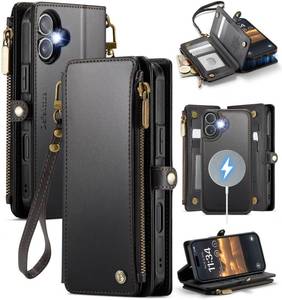 lot 60101 image: Defencase for iPhone 17 Phone Case Wallet Compatible with Magsafe, Black - Retail $33
