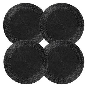 lot 60103 image: Lightnpro Round Black Beaded Placemats Set of 2- Handcrafted Decorative Table Chargers - Elegant Farmhouse Table Mats for Dining, Holiday Dinner, Parties, Wedding & Home D�cor - 13 Inch Black - Retail $28