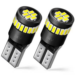 lot 60110 image: AUXITO 194 LED Bulbs for License Plate Light 168 175 2825 W5W T10 24-SMD 3014 Chipsets 6000K White for Car Dome Door Map Dash Courtesy Cargo License Plate Lights, Pack of 2 - Retail $10