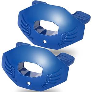 lot 60111 image: 2Pcs Youth Football Mouthguard,Football Mouthpiece with Strap,No Boil. - Retail $10