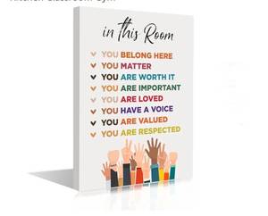 lot 19107 image: Inspirational Wall Art Framed Canvas 12 x 16 in (IN THIS ROOM) - Motivational Entrepreneur Positive Quotes Wall Arts Decor for Home Office Bathroom Bedroom Kitchen Classroom Gym