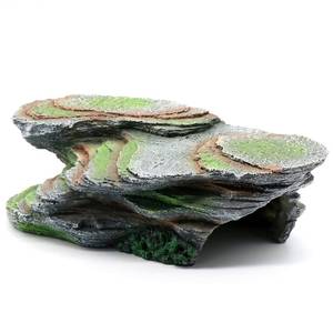 lot 19146 image: Reptile Resting Terrace Tortoise Climbing Platform Shale Scape Step Ledge, Reptile Cave Hideout Leopard Gecko Accessories Decorations, Great for Reptiles, Amphibians, Bearded Dragons, Lizard, Frogs - Retail $22