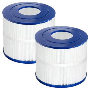 lot 19189 image: Vickmons 2 Pack PBF40M Spa Hot Tub Filter Replacement Compatible with Pleatco PBF40M, Bull Frog Spas, Wellspring 30 Coreless 10-00282 - Retail $39
