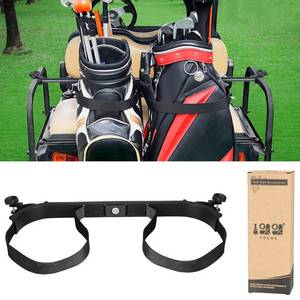 lot 19195 image: 10L0L Golf Cart Bag Holder Bracket for 22 Rear Seat, Universal Accessories - Retail $76