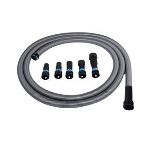 lot 19196 image: Cen-Tec Systems 94720 Quick Click 20 Ft. Hose for Home and Shop Vacuums with Expanded Multi-Brand Power Tool Adapter Set for Dust Collection - Retail $63