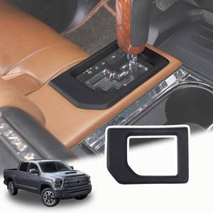 lot 19201 image: LLKUANG Compatible with Toyota Tundra 2014-2021 ABS Center Console Gear Shift Panel Frame Trim Car Accessories (Matte Black) - Retail $26