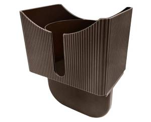 lot 19211 image: Couch Anti-Spill Drink Holder Tray, Couch Seat Cushion Cup Beverage Holder for Cups, Mugs, Bottles, Cans (Brown)